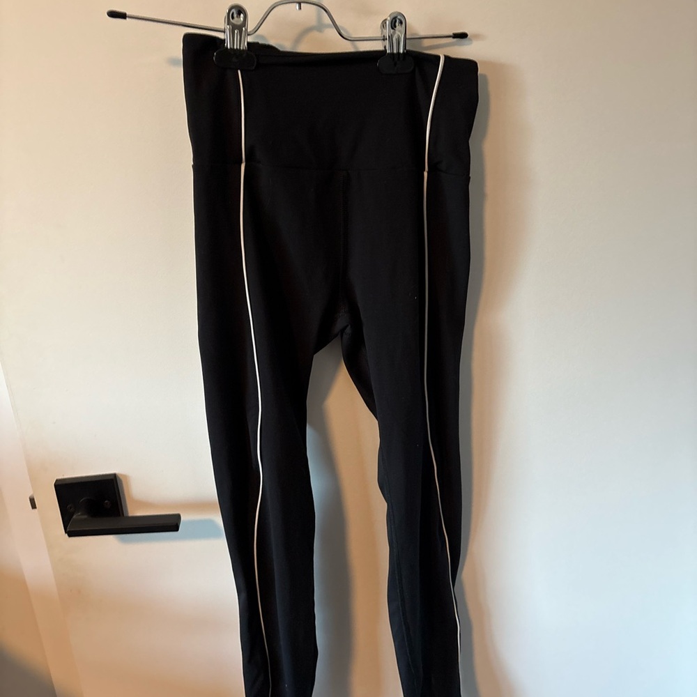 Ryderwear Black Leggings and top with White Accents
